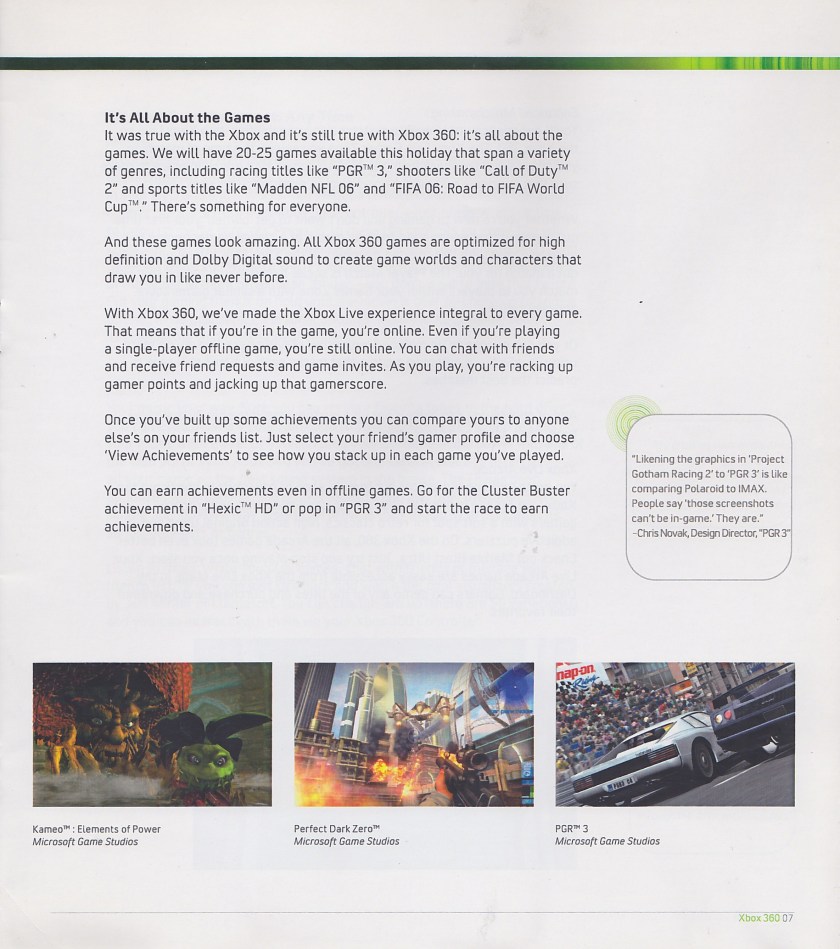 Sample - Xbox 360 Reviewers Guide